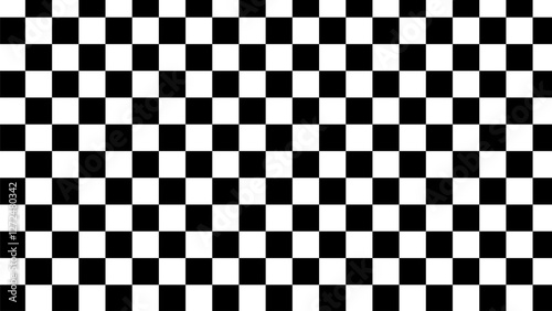 Black and white checkered pattern, chessboard