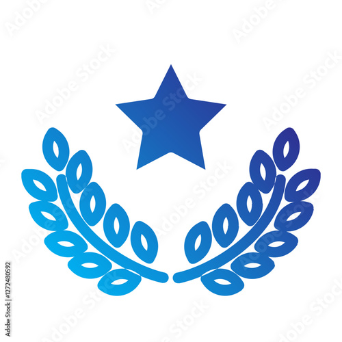 Hall of  Fame Solid gradient icon