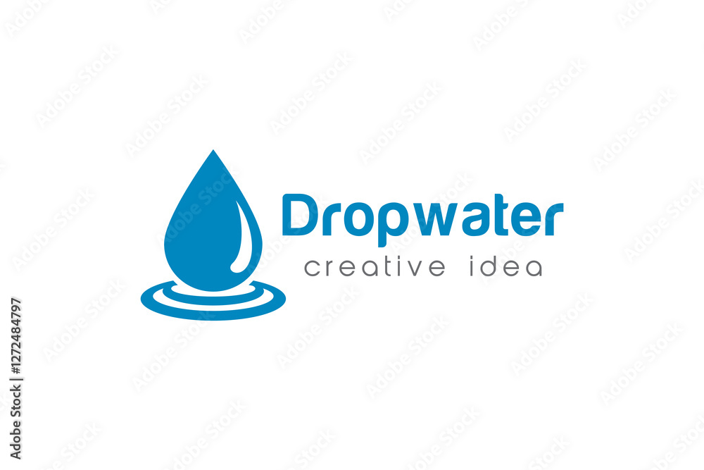 Drop Water Logo and Icon Vector Template Drop Water Logo and Icon Vector Template