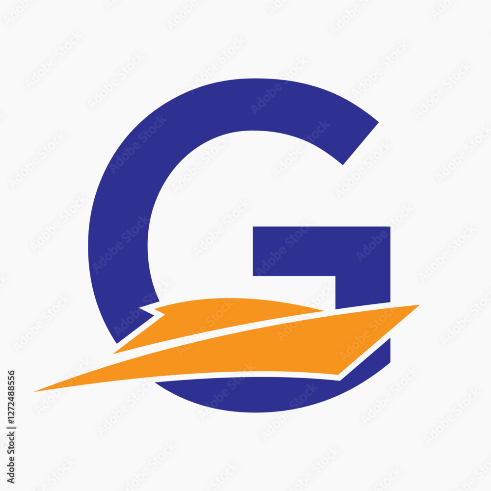 Initial Letter G Boat Logo Concept For Sailor Symbol Vector Template Initial Letter G Boat Logo Concept For Sailor Symbol Vector Template