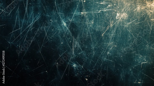 Dark textured background with scratches and grunge.  Ideal for design projects needing a distressed, vintage feel.