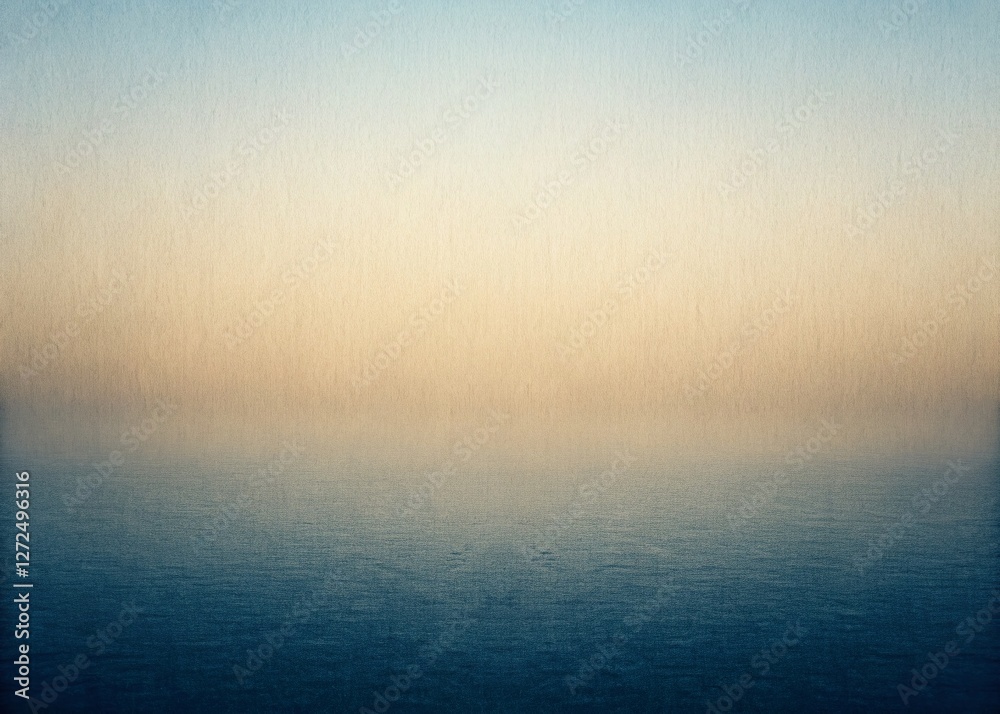 Obraz premium Minimalist Beige to Dark Blue Gradient Background with Subtle Textured Effect - Stock Photo