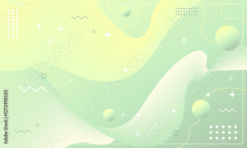 Abstract background of pastel bright color palette. Flowing element trend design. Magazine, leaflet, billboard, sale, banner, flyer, background. Eps 10