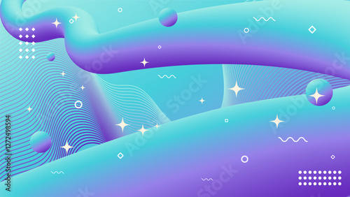 Abstract background of pastel color palette. Flowing element trend design. Magazine, leaflet, billboard, sale, banner, flyer, background. Eps 10