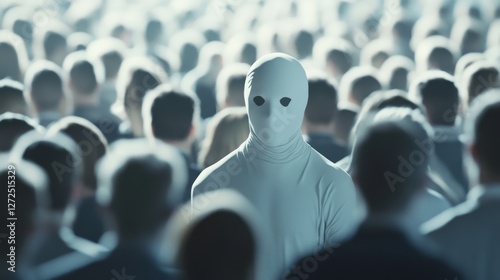Assassination attempt during a public event. Featuring a disguised figure among the crowd