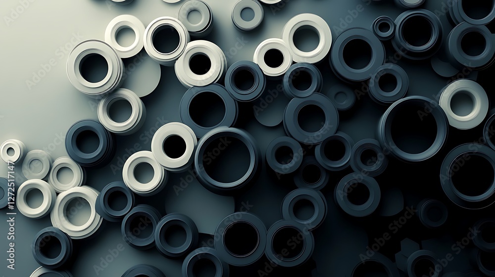 Abstract Composition of Overlapping Circular Forms Abstract Composition of Overlapping Circular Forms