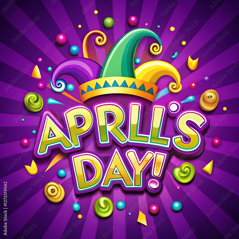 Fototapeta premium April Fools Day Celebration