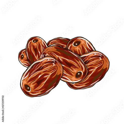 bunch of dates without background