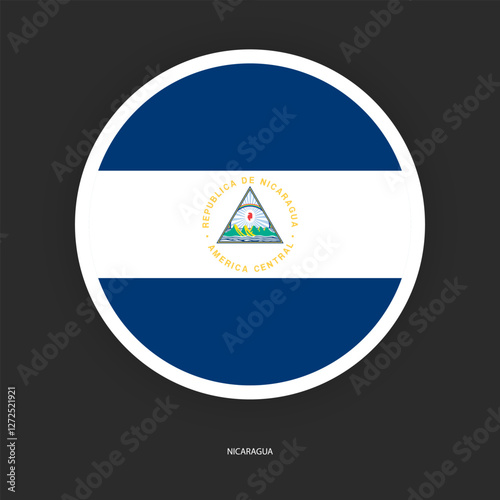 Nicaragua circle flag icon with shadow on dark background. Nicaragua button icon with white border isolated dark grey background
Free Download Nicaragua circle flag icon with shadow on dark background. Nicaragua button icon with white border isolated dark grey background
- GFXLoad