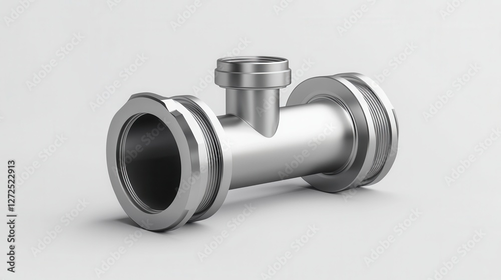 Stainless Steel Pipe Fitting with Three Connections and Smooth Surface for Various Plumbing Applications Stainless Steel Pipe Fitting with Three Connections and Smooth Surface for Various Plumbing Applications