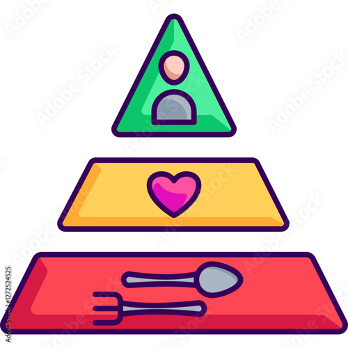 Triangle Of Needs Icon
