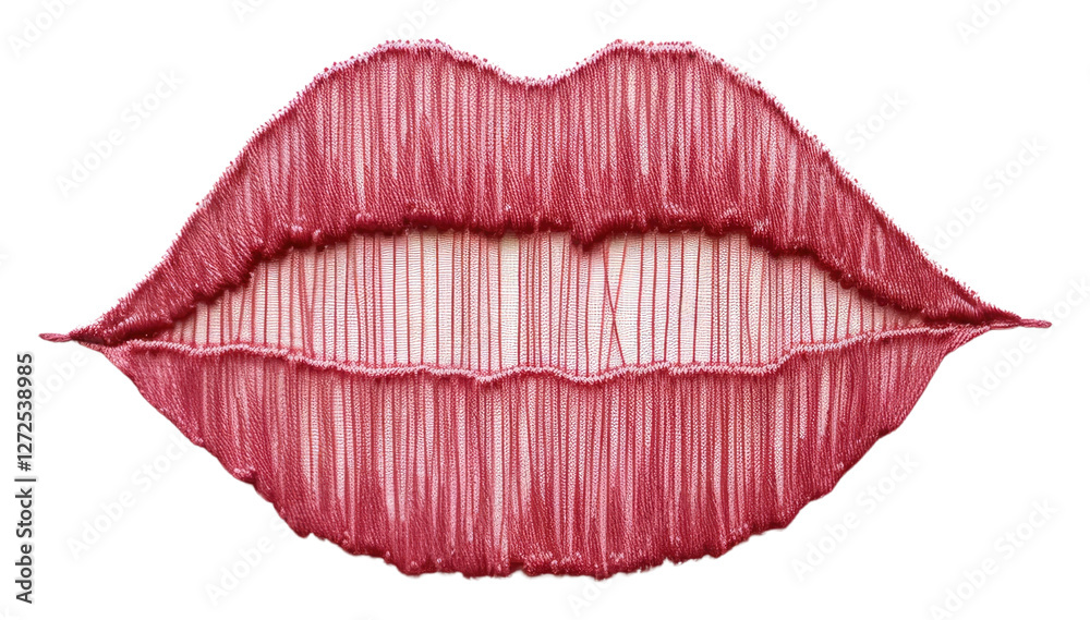 PNG Embroidery of lipstick moustache cosmetics drawing. PNG Embroidery of lipstick moustache cosmetics drawing.