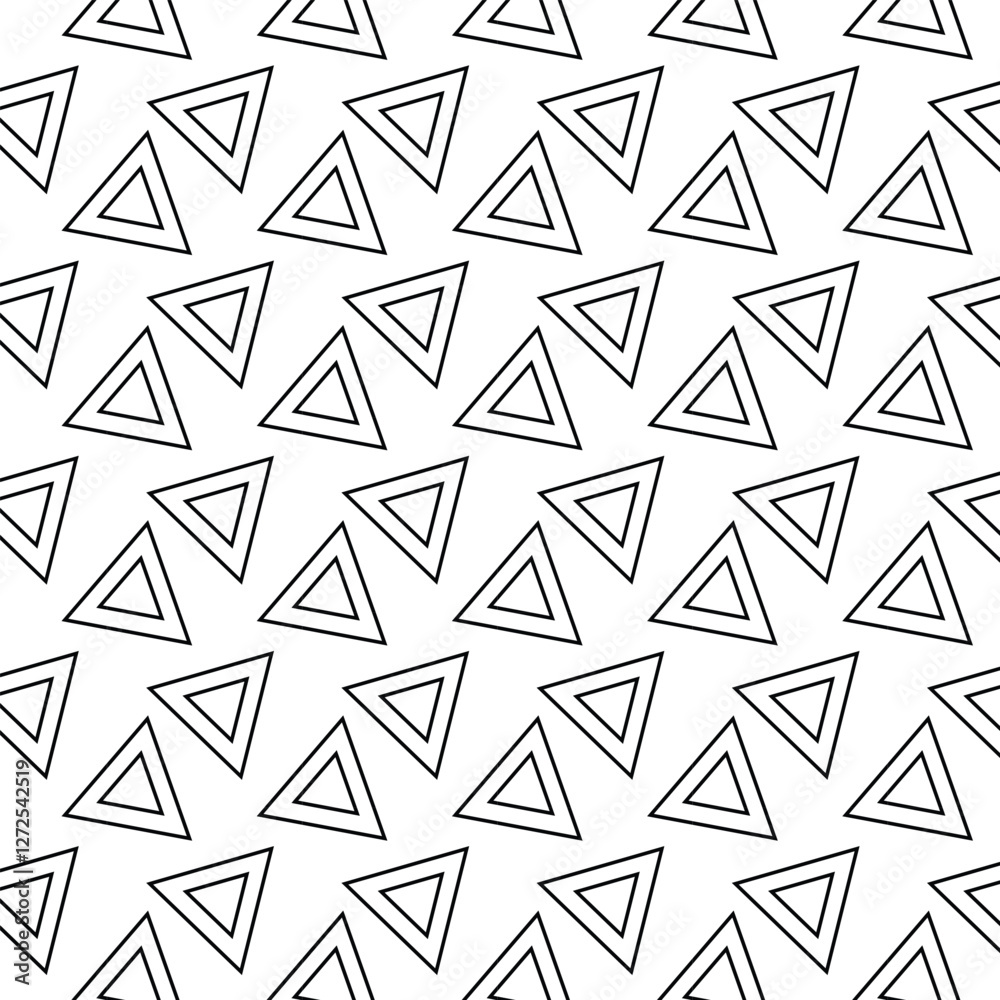 Black and white geometric seamless pattern with triangle, abstract background, vector. Black and white geometric seamless pattern with triangle, abstract background, vector.