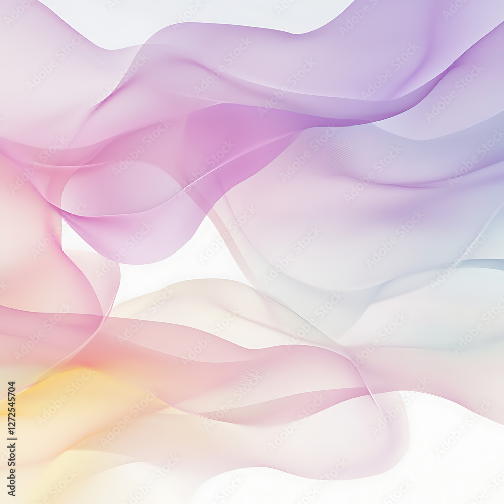 Fototapeta premium A serene blend of soft pastel colors flowing seamlessly in a harmonious design.