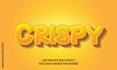 crispy text with effect illustration