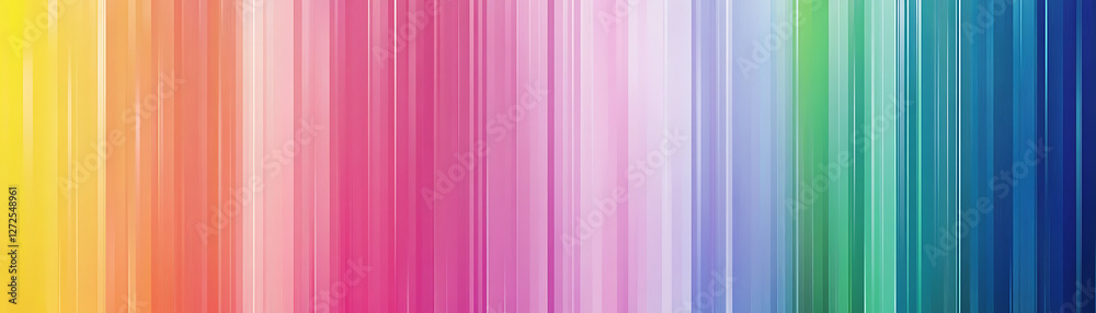 Obraz premium A vibrant gradient pattern showcasing a spectrum of colors in vertical stripes.