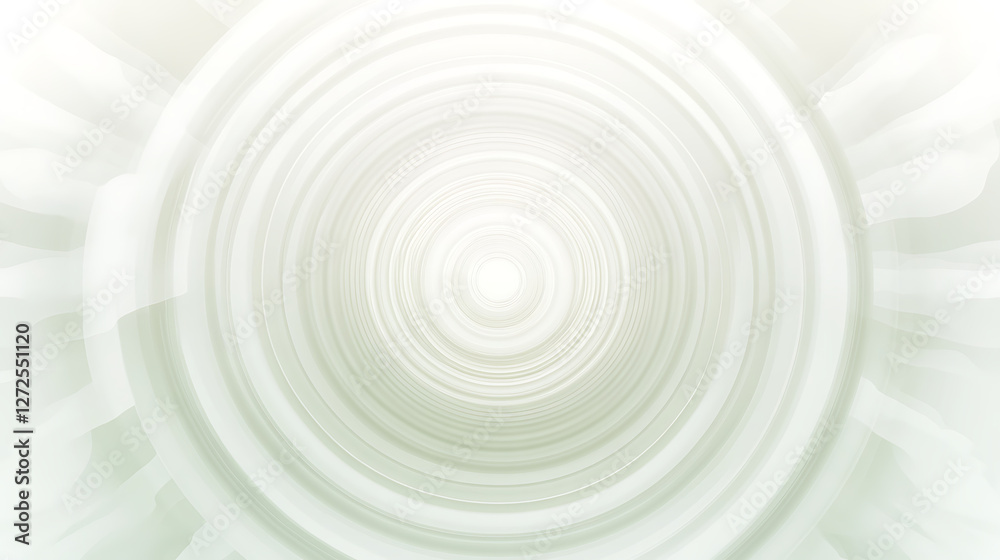 Fototapeta premium Abstract circular design with soft tones, creating a calming and serene effect.