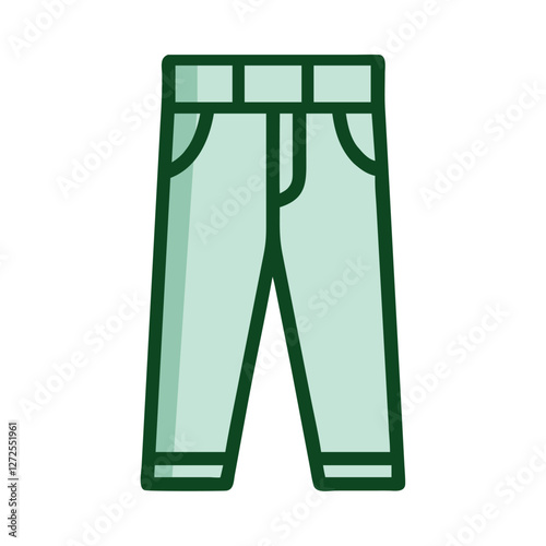 Eco packing sustainable pants icon