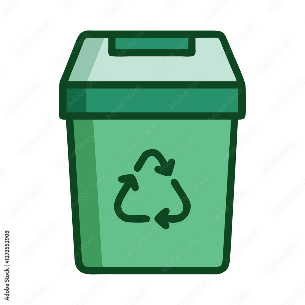 Eco waste recycling container icon Eco waste recycling container icon