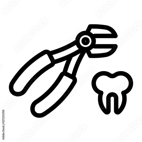 pliers Line Icon