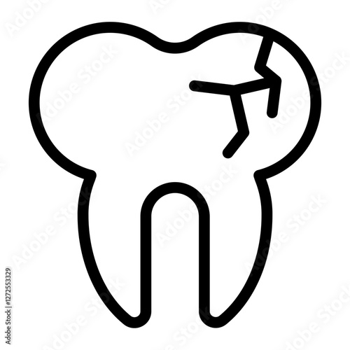 cavity Line Icon