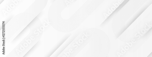 White background with abstract lines and shapes for modern design projects, web backgrounds, social media graphics, and artistic presentations.