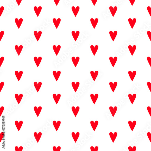 Loving Hearts Valentine's seamless Pattern