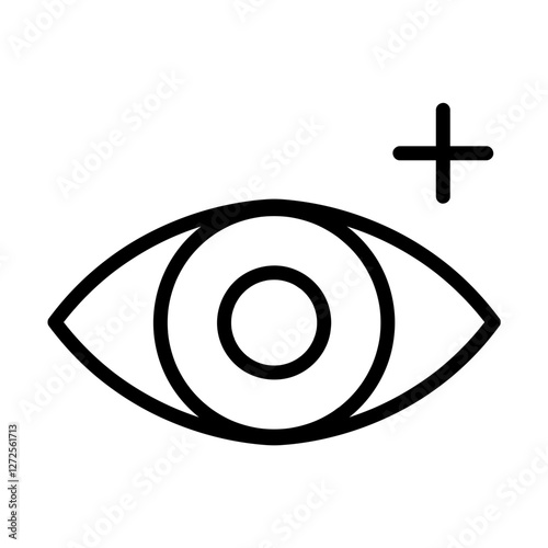 Eye doctor vision correction icon