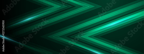 Green abstract background with diagonal lines, suitable for digital projects, banners, posters, and presentations needing a modern and dynamic touch.