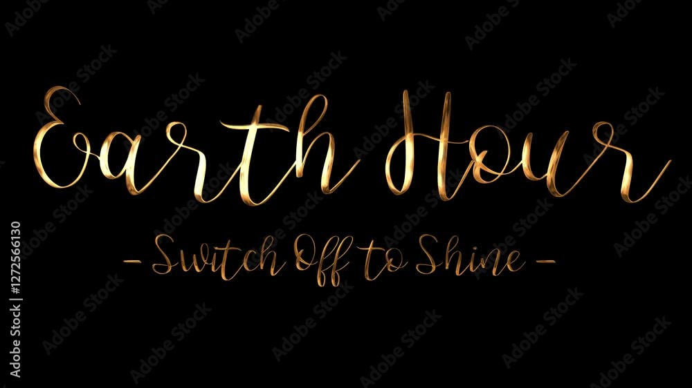 Earth Hour and switch off concept with glowing lightbulb symbolizing energy conservation. Perfect for environmental, energysaving, and sustainabilitythemed designs and projects.