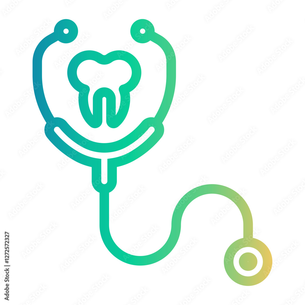 stethoscope Line Gradient Icon stethoscope Line Gradient Icon