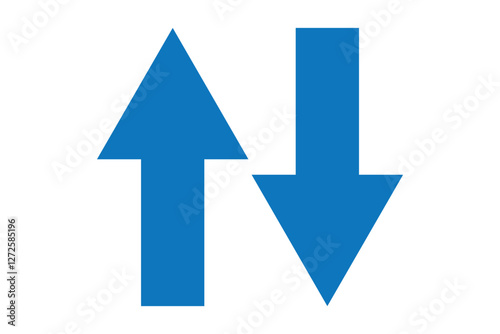 Free Download Green Up and Red Down Arrow Icons with Rounded Edges. Vector Image. - GFXLoad