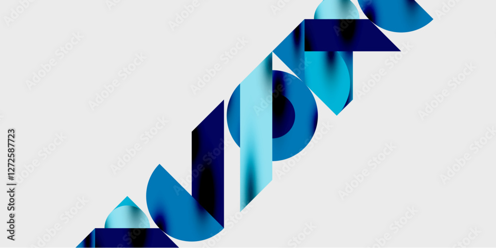 Detailed composition of circles, semicircles, and triangles with glossy effects and smooth gradients. A sleek and modern vector design for creative and tech-inspired projects Detailed composition of circles, semicircles, and triangles with glossy effects and smooth gradients. A sleek and modern vector design for creative and tech-inspired projects