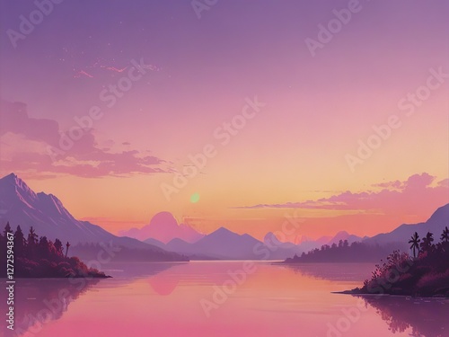 sunrise over the mountains