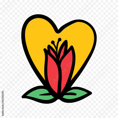 Hand drawn heart on white background. Valentines Day vector elements heart shapes love