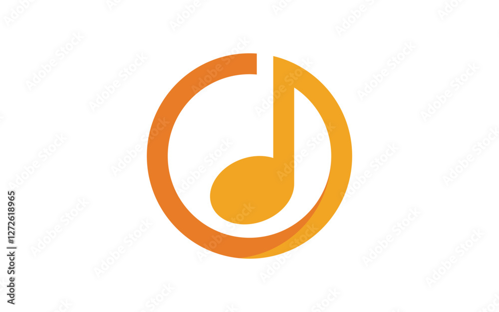 Music note Icon Logo Vector illustration design Music note Icon Logo Vector illustration design