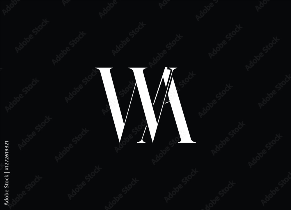 WA initial logo design and creative logo design WA initial logo design and creative logo design