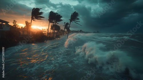 Stormy Seascape Illustration