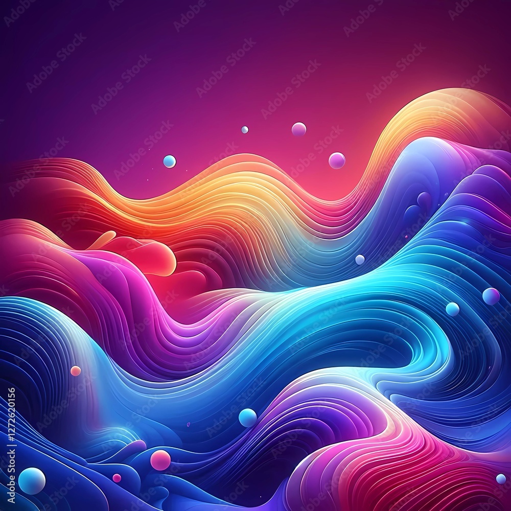 Fototapeta premium abstract rainbow colors fluid gradient background with smooth flowing wave 