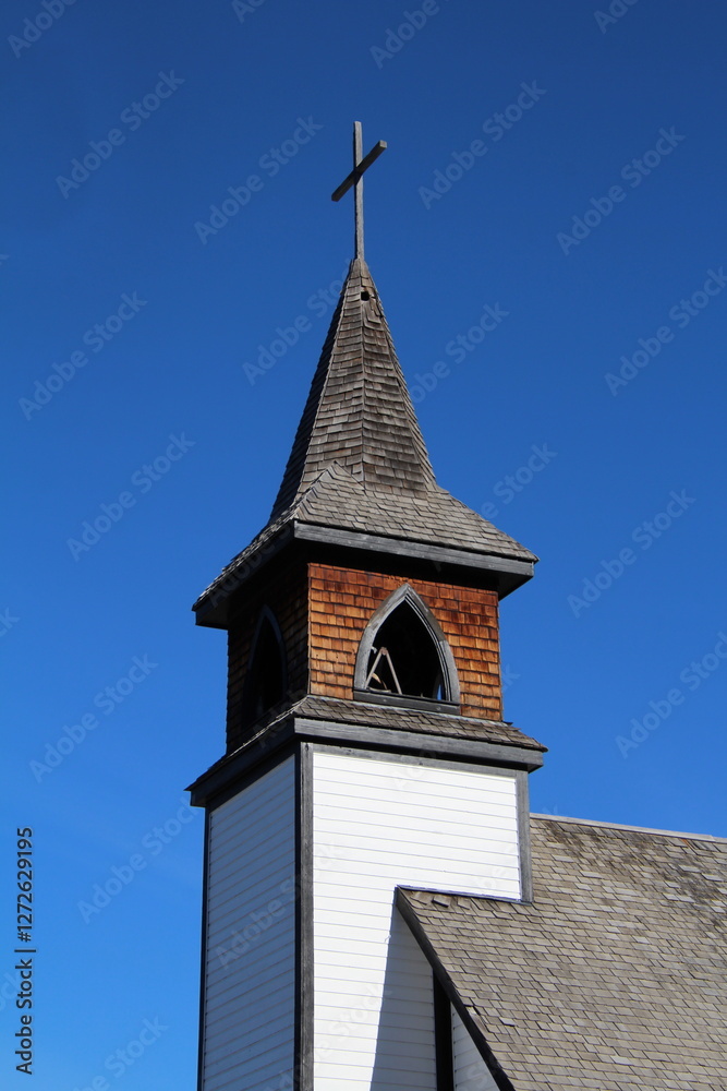 old church steeple, Nordegg, Alberta old church steeple, Nordegg, Alberta