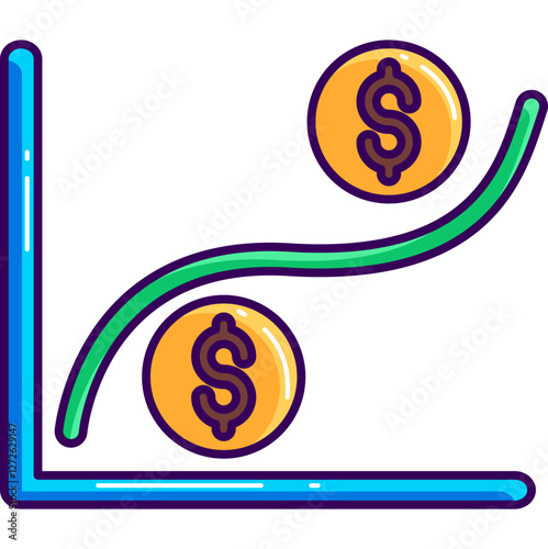 Yield Curve Icon