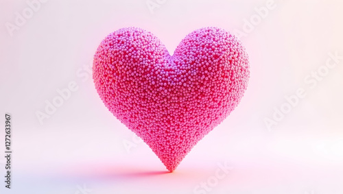 Pink, textured heart against a soft, gradient background.  Simple, cute, and perfect for love or Valentine's Day themes.