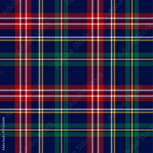 Seamless classic checkered christmas winter pattern.Perfect design for textile backgrounds.