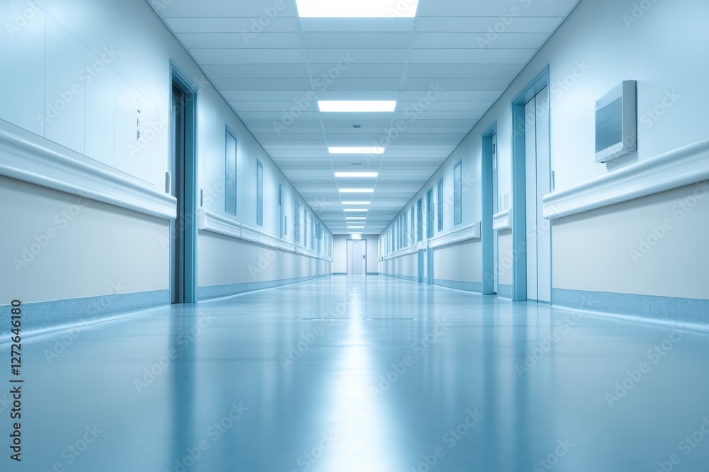 Dementia risk represented by a dimly lit hallway with blurred edges. Featuring soft lighting and fading clarity Dementia risk represented by a dimly lit hallway with blurred edges. Featuring soft lighting and fading clarity
