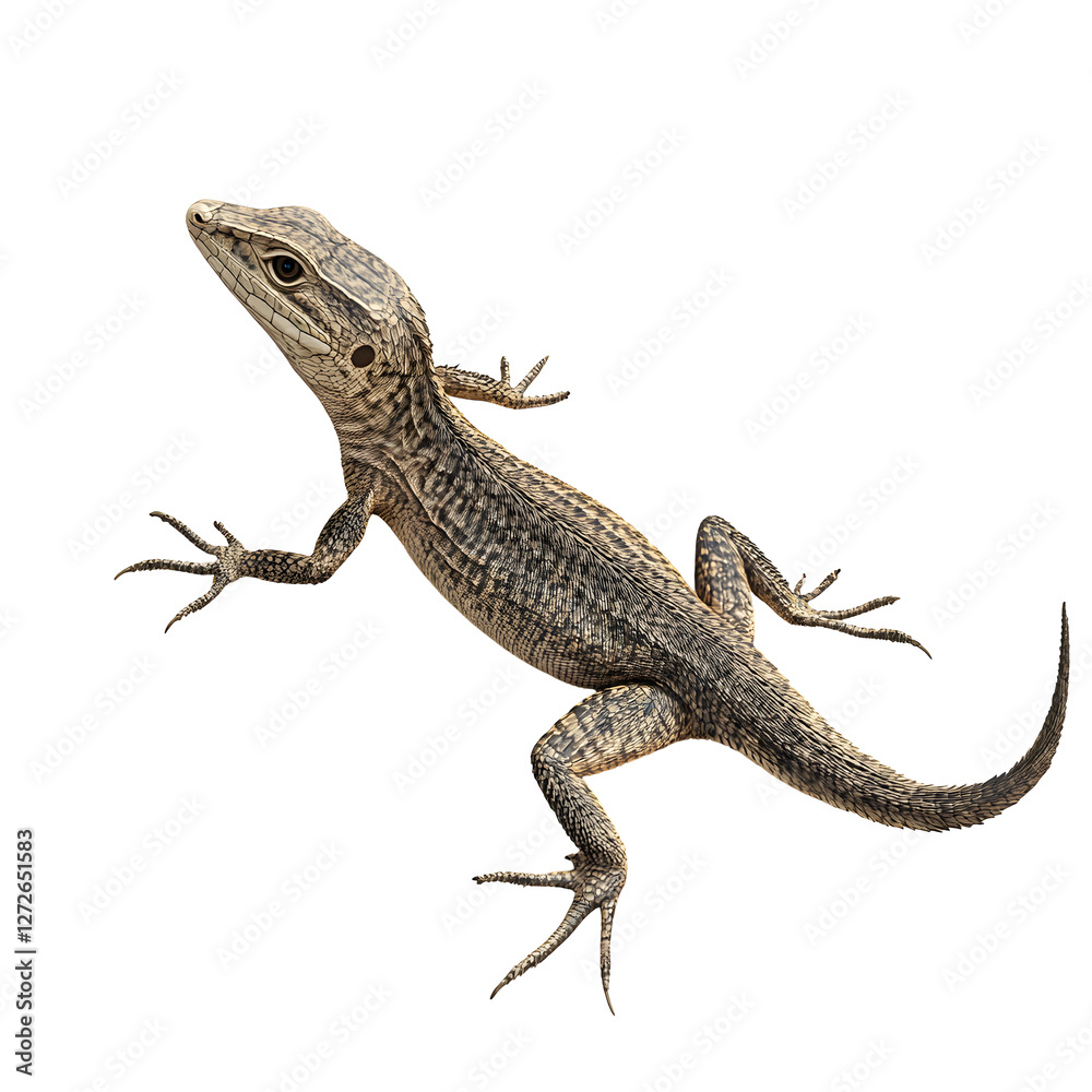 Naklejka premium a beautiful lizard