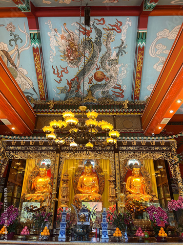 Obraz na płótnie Po Lin Monastery at Lantau Island w salonie