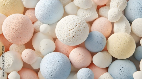 Joyful Polka Dots in Pastel Colors, High Quality and Seamless Design
