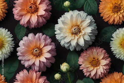 colorful flowers background