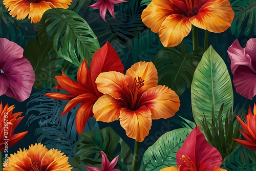 colorful flowers background