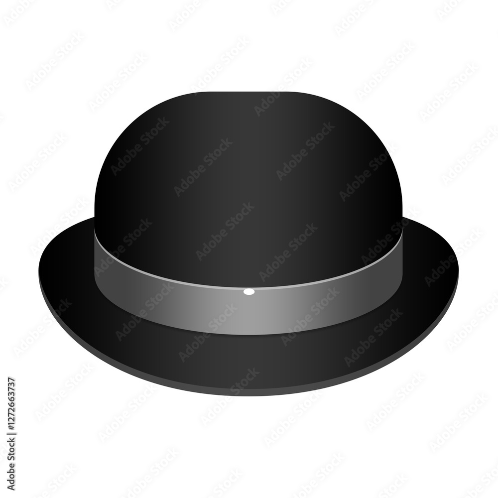 black bowler hat